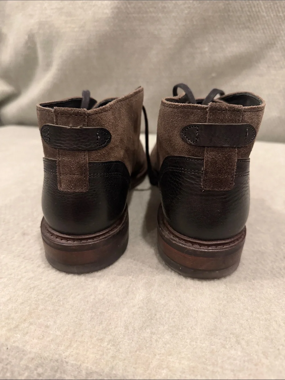 Allen Edmonds Cyrus Grey Suede Chukka Boots 9.5D